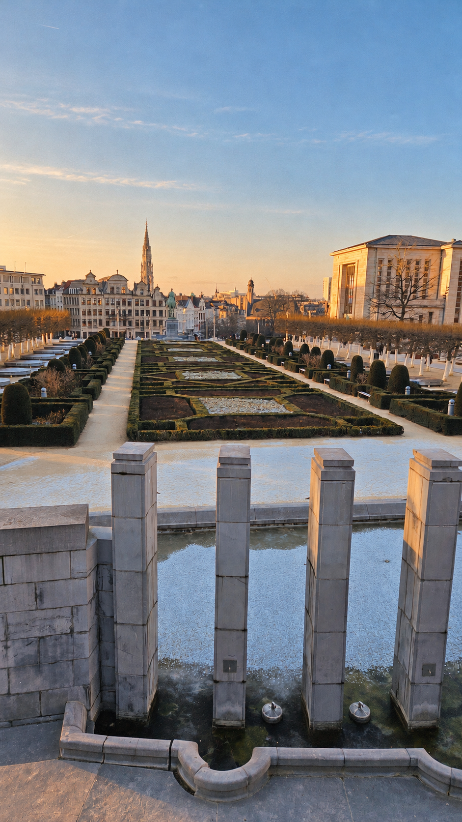 Vue de Bruxelles depuis le Mont des Arts